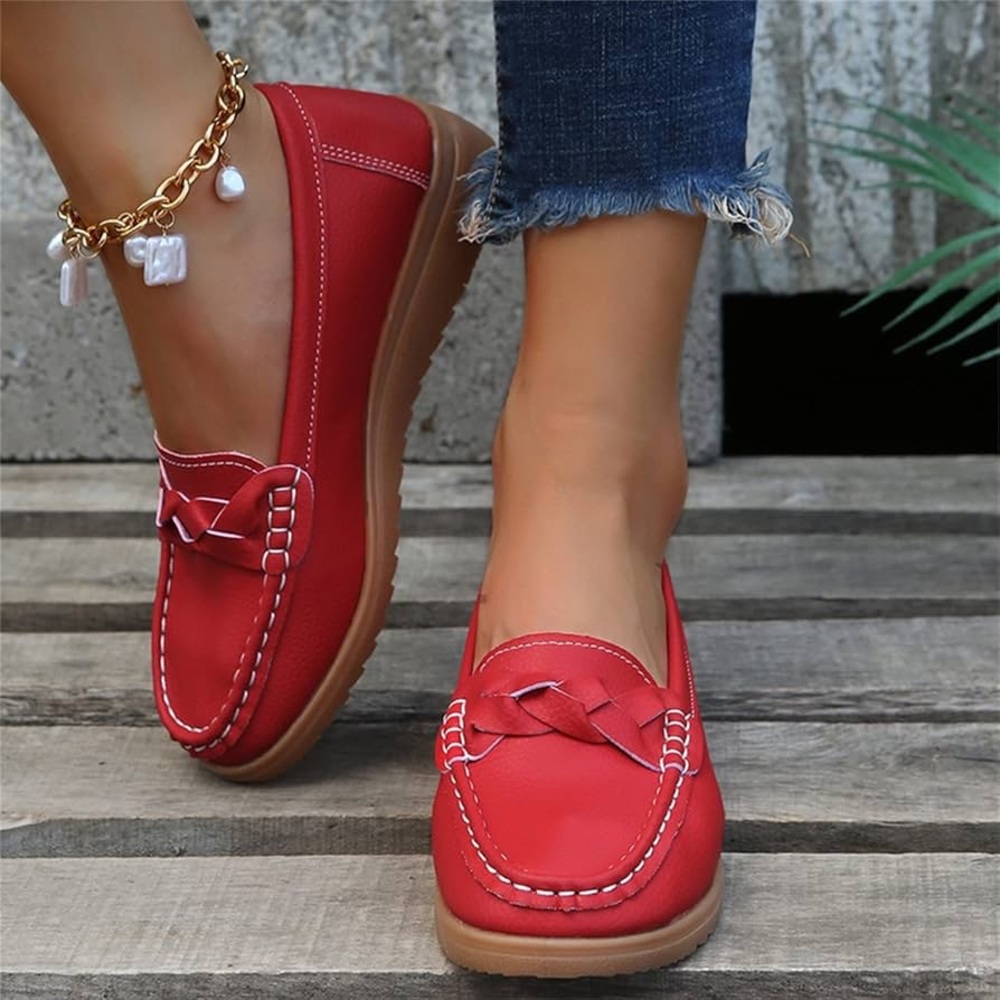 NEW! SolsagnG Red Comfortable Loafers. EU42.
